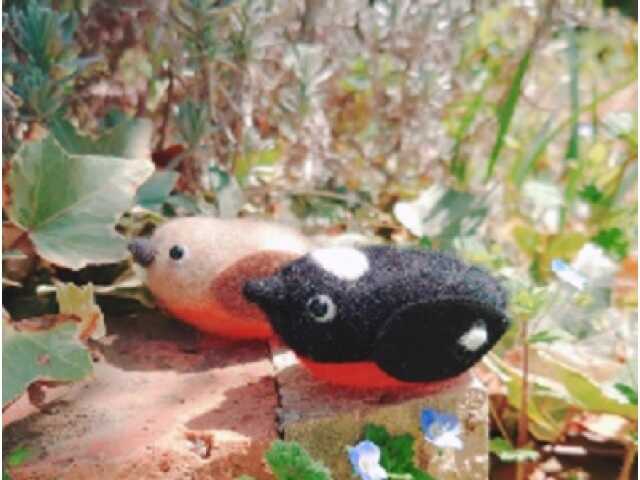 羊毛で作る干支／小鳥のマスコット