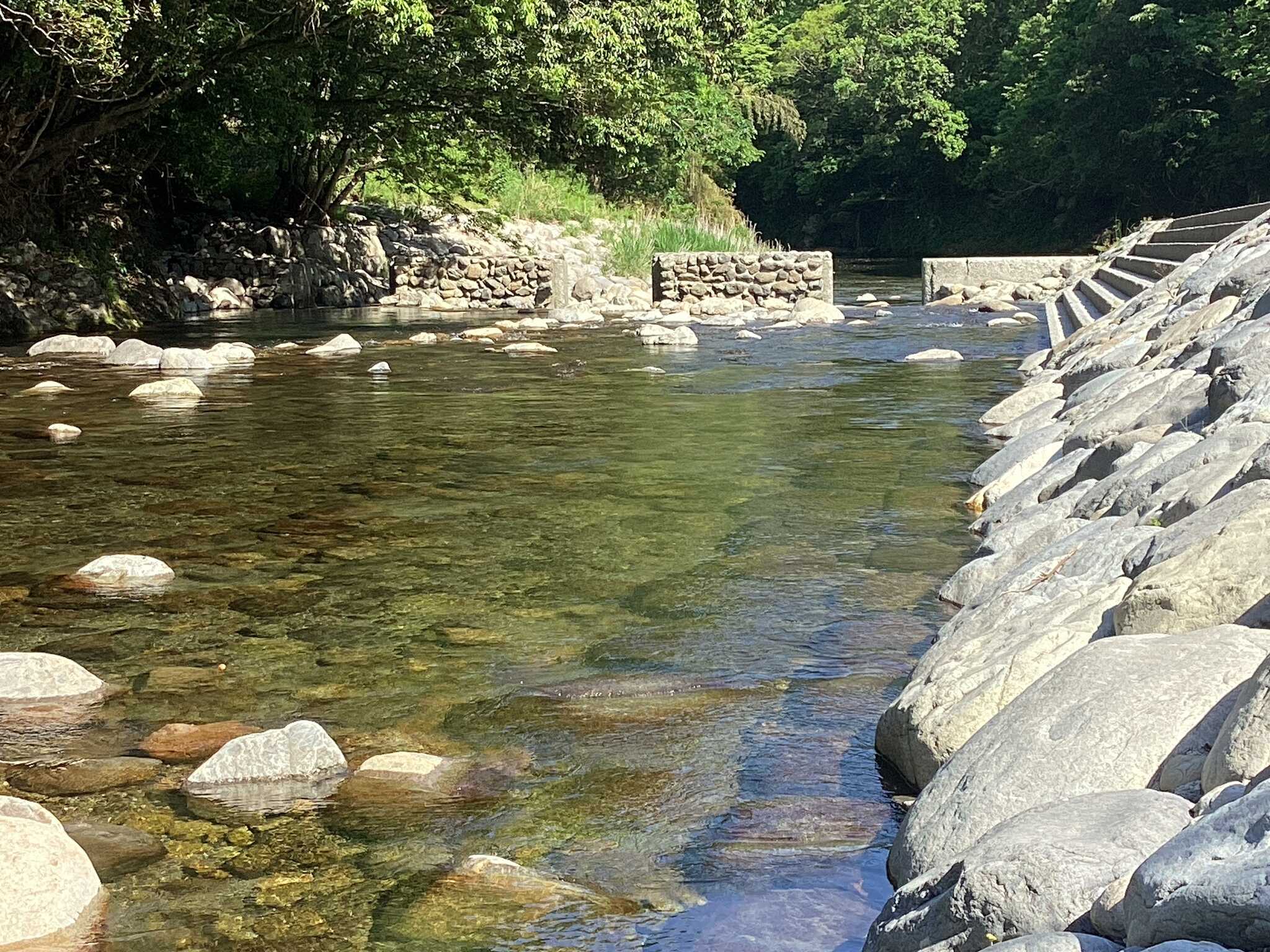 夏には河川プールを開設!!