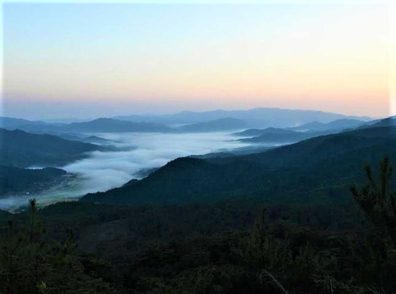 朝焼けの絶景