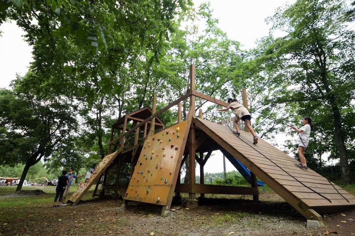 お子様も満足間違いなしの豊富なアスレチック!