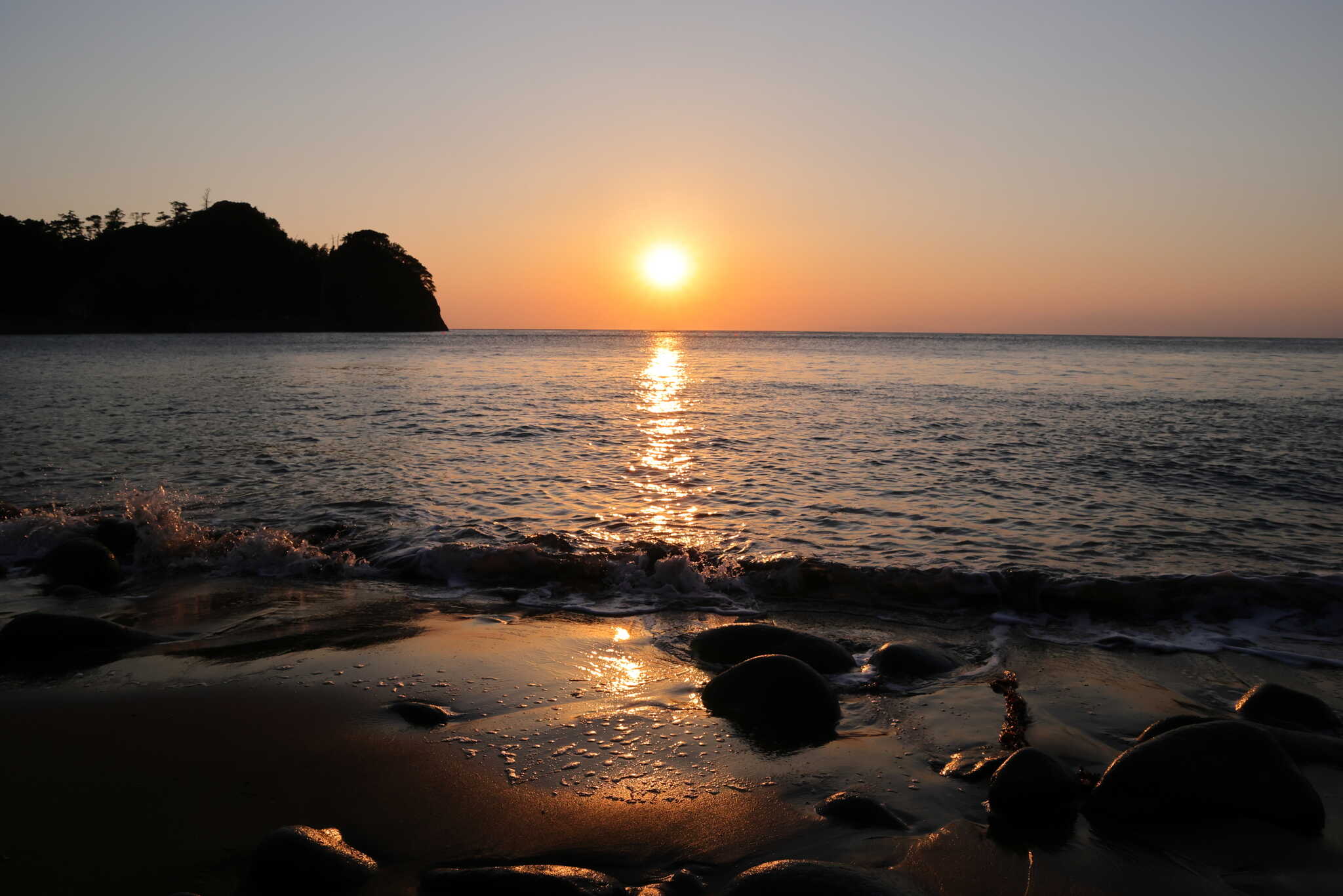 西伊豆の夕日