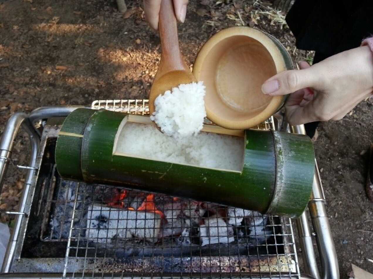 ワークショップ開催!竹でご飯を炊飯しよう