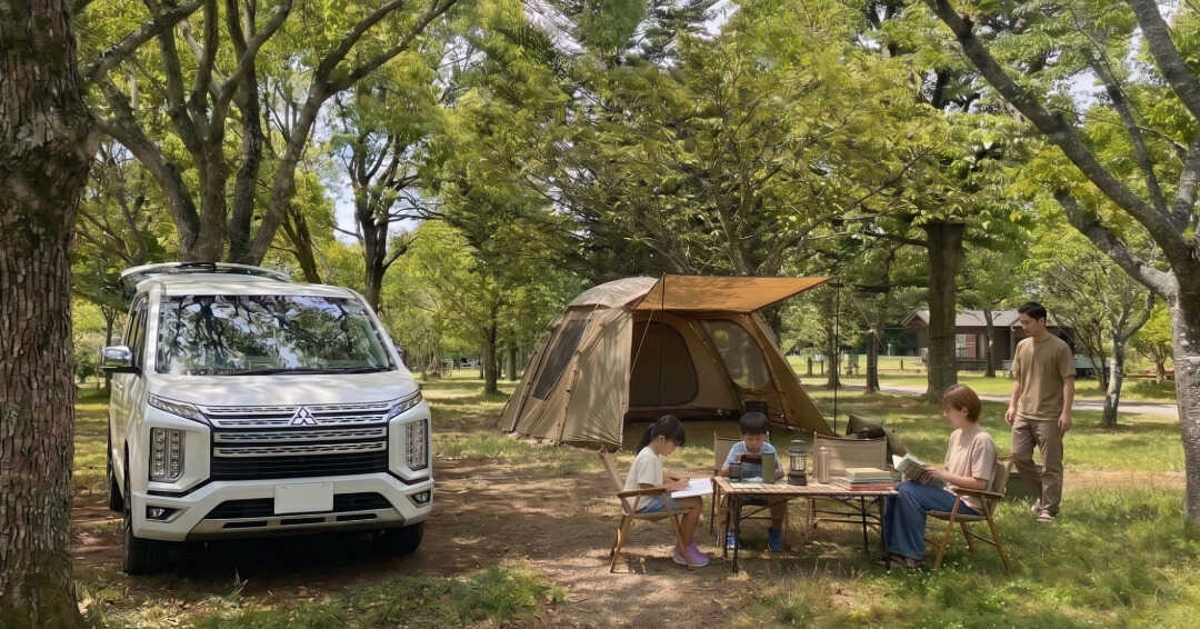 木漏れ日の漏れるこかげキャンプ♪