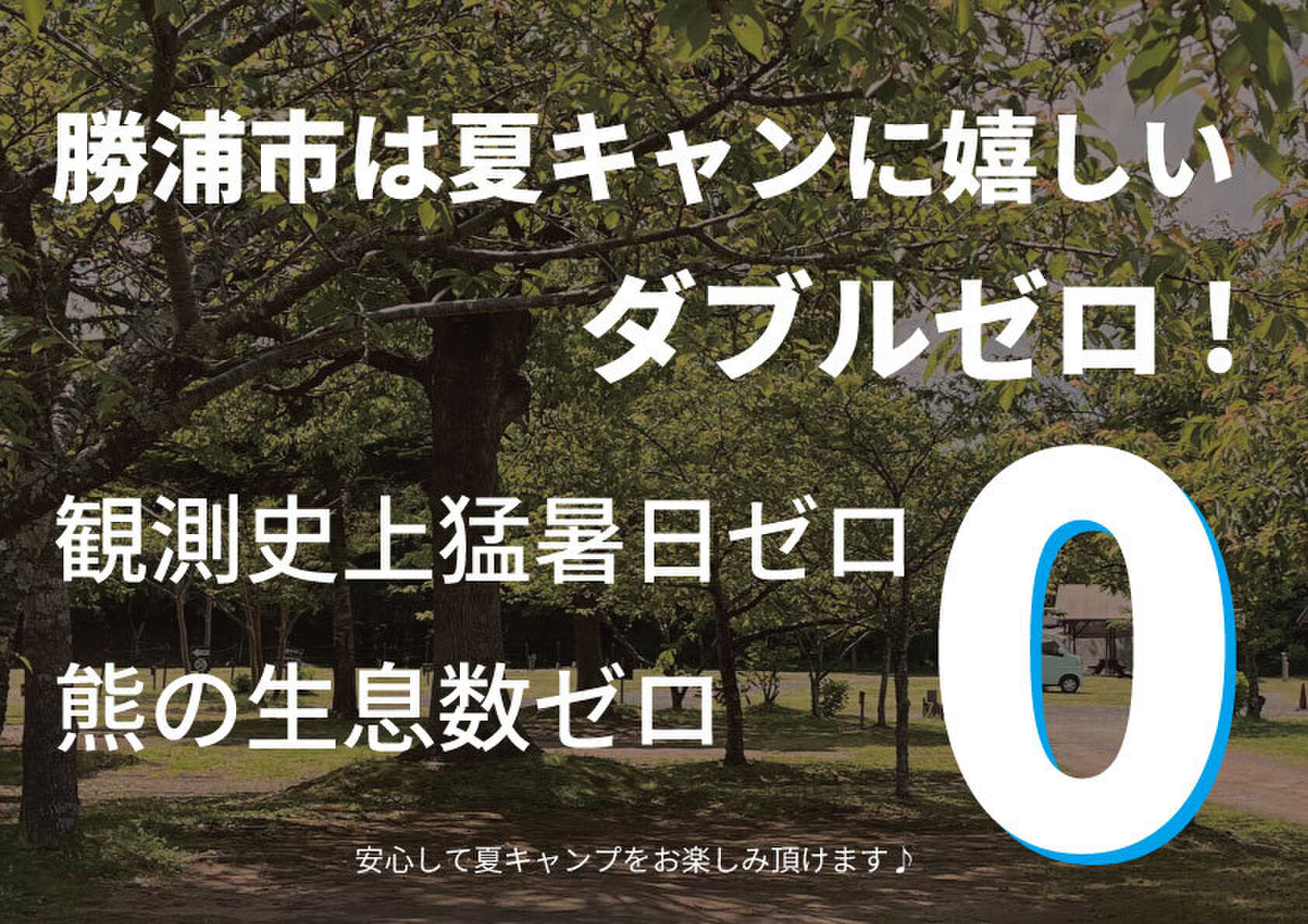 勝浦市は猛暑日ゼロ!熊もゼロです♪