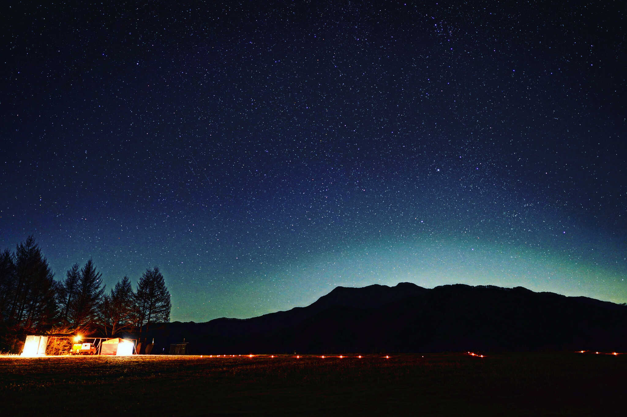夜は満天の星空が見れます!晴天率も高いので天体観測にうってつけ!