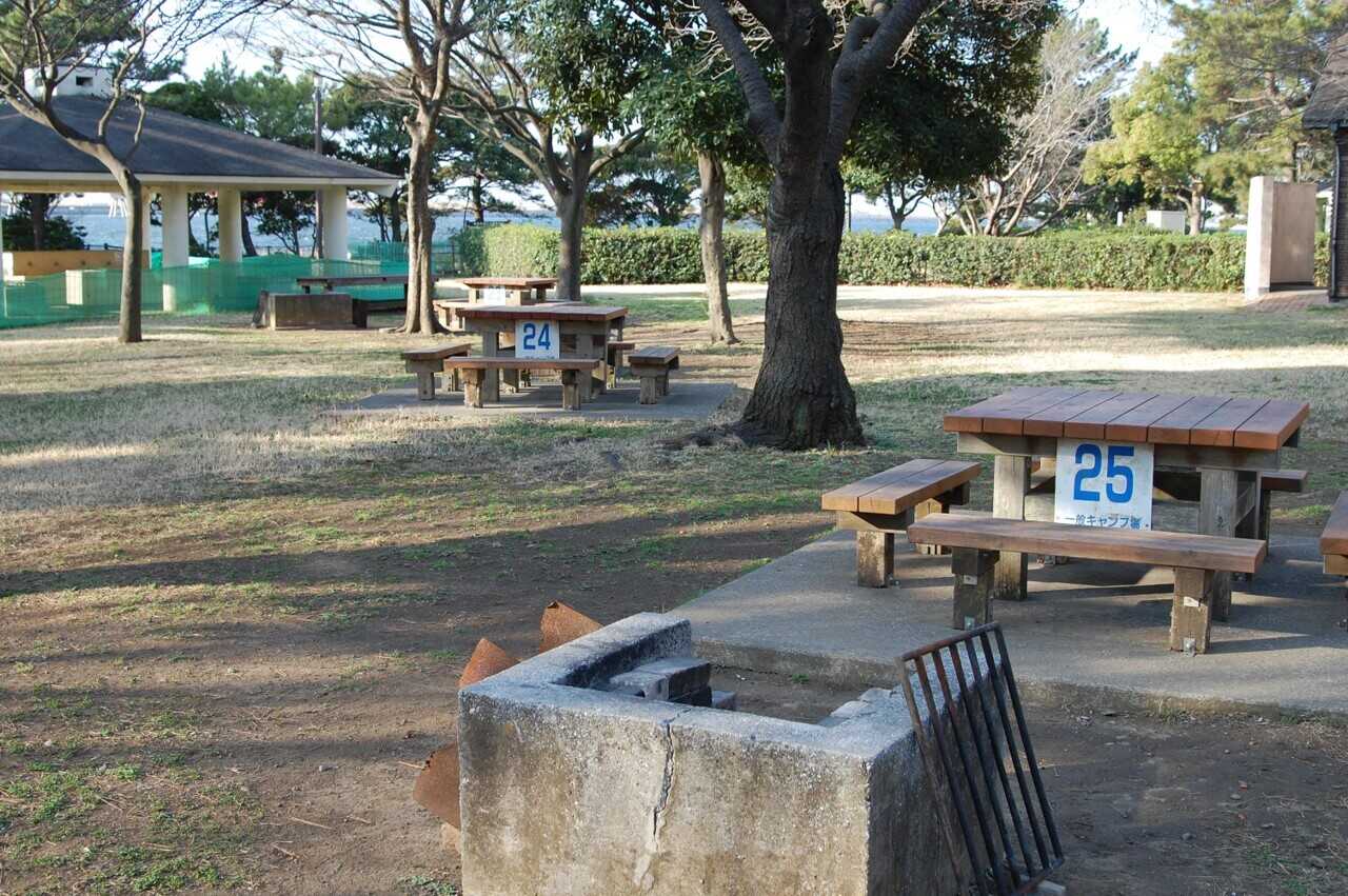 城南島海浜公園 キャンプ場