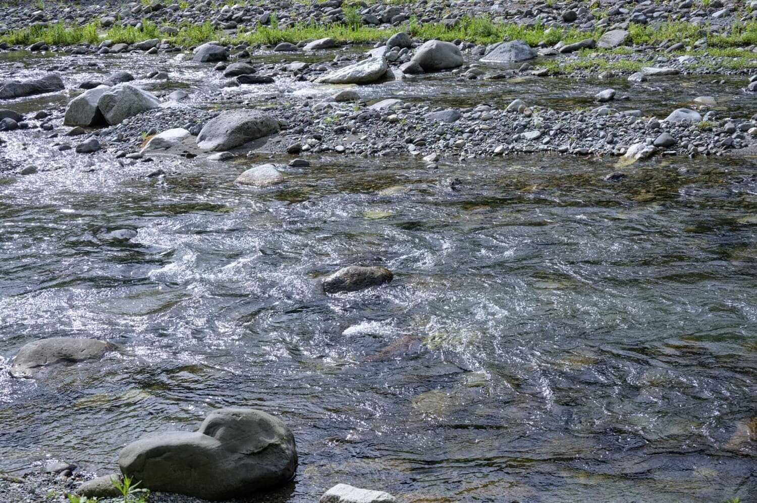 すぐ近くに一級河川「鬼怒川」。釣りやせせらぎを楽しむ方も