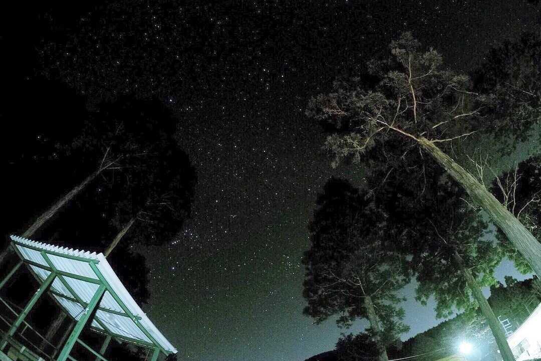 夜にはきれいな星空が広がります。