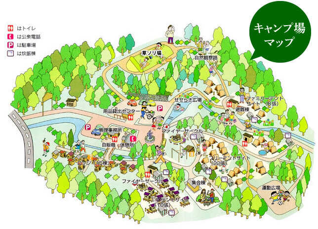 キャンプ場MAP