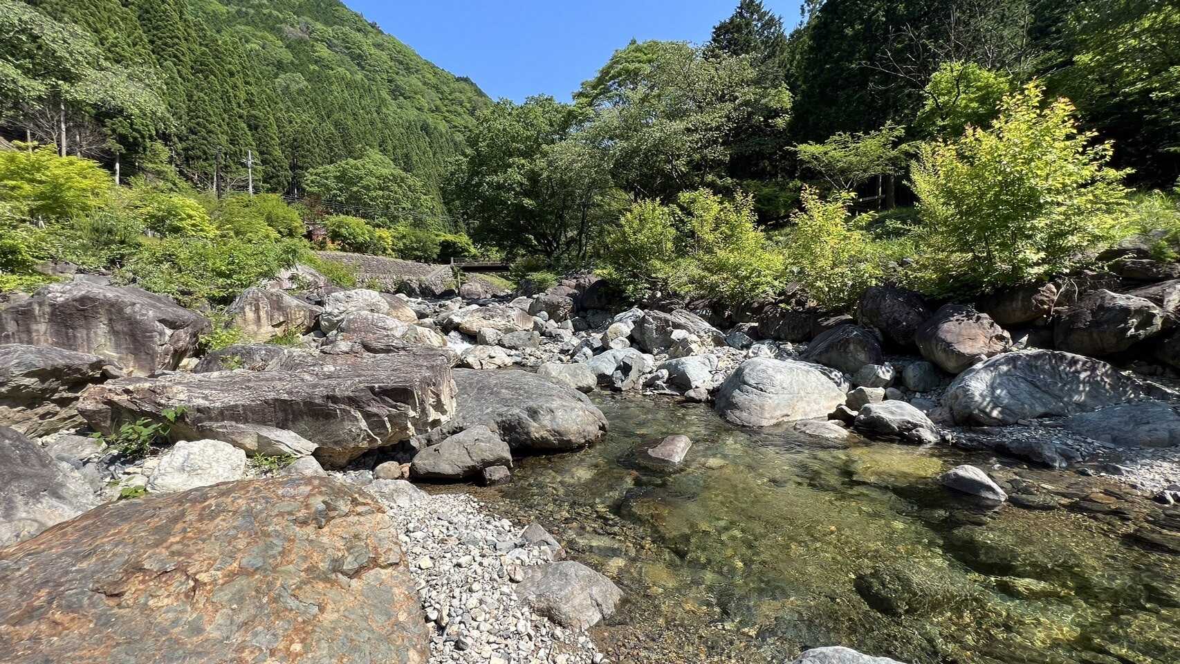 透き通った川