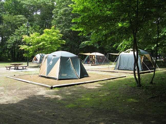 1区画6m×6mの区画サイトになっています。夏休み期間中などは大変賑わっています。