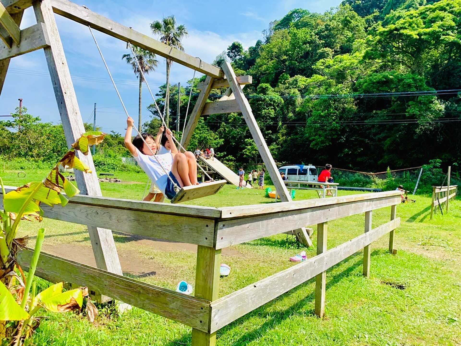 子供たちが遊べるプレーパークがありますのでボールや遊び道具持参して思いっきり遊ぼう!