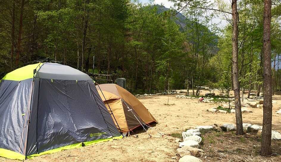 天然温泉源泉かけ流し 心笑キャンプ場