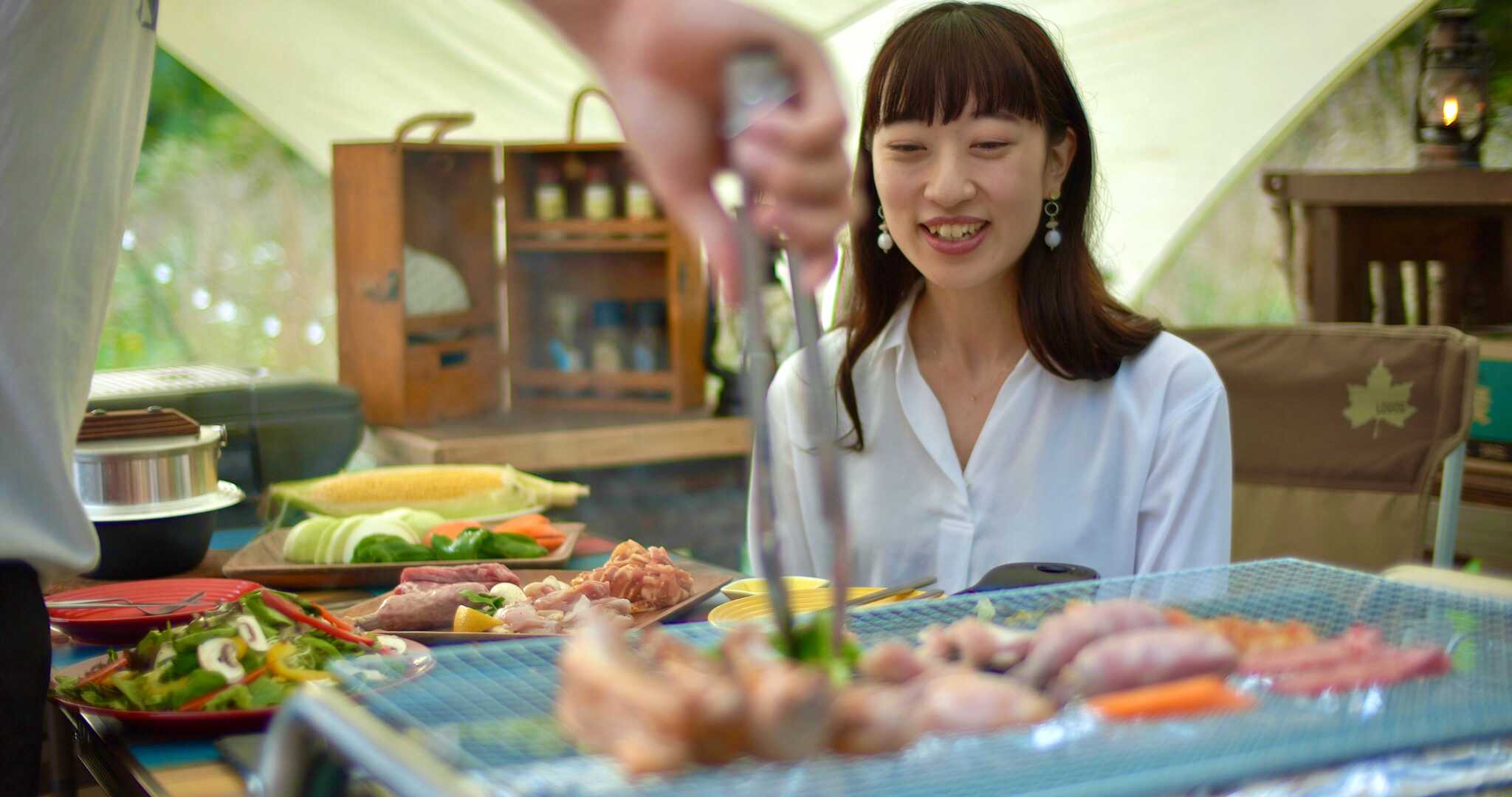 焚き火キャンプ場