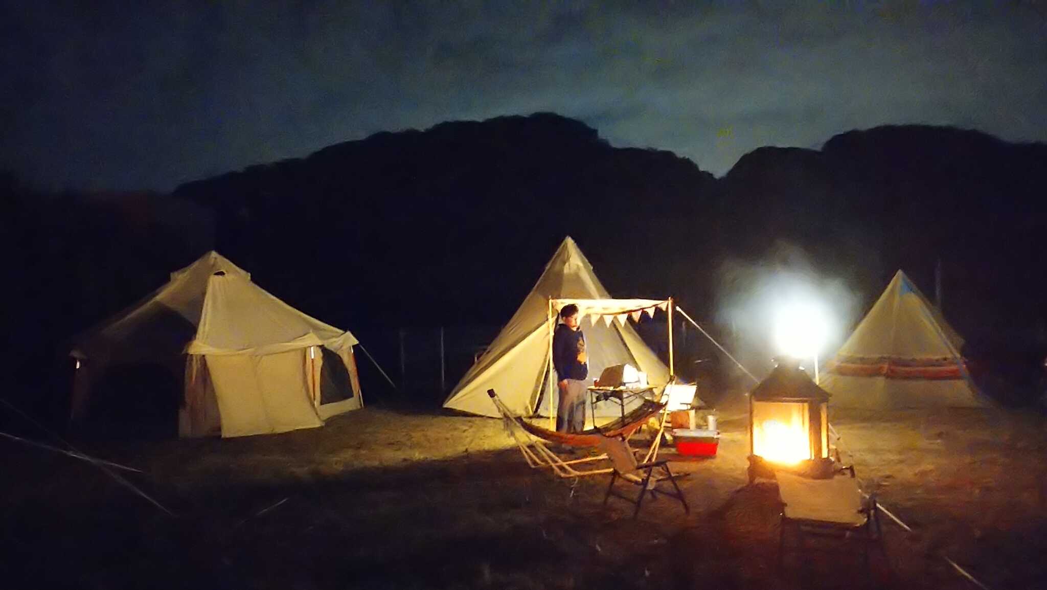 夜になると波音と星空に包まれます。最高の贅沢を。