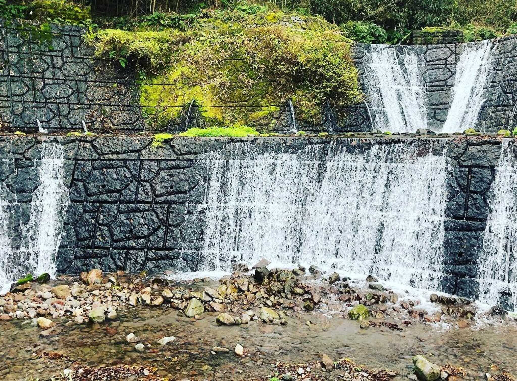 近くの川で川遊びができます
