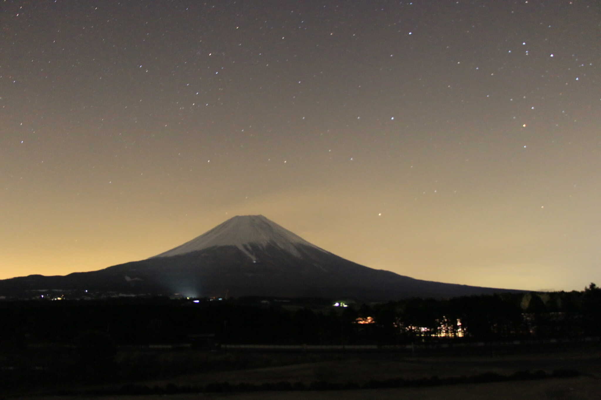 夜の富士山☆絶景が楽しめます