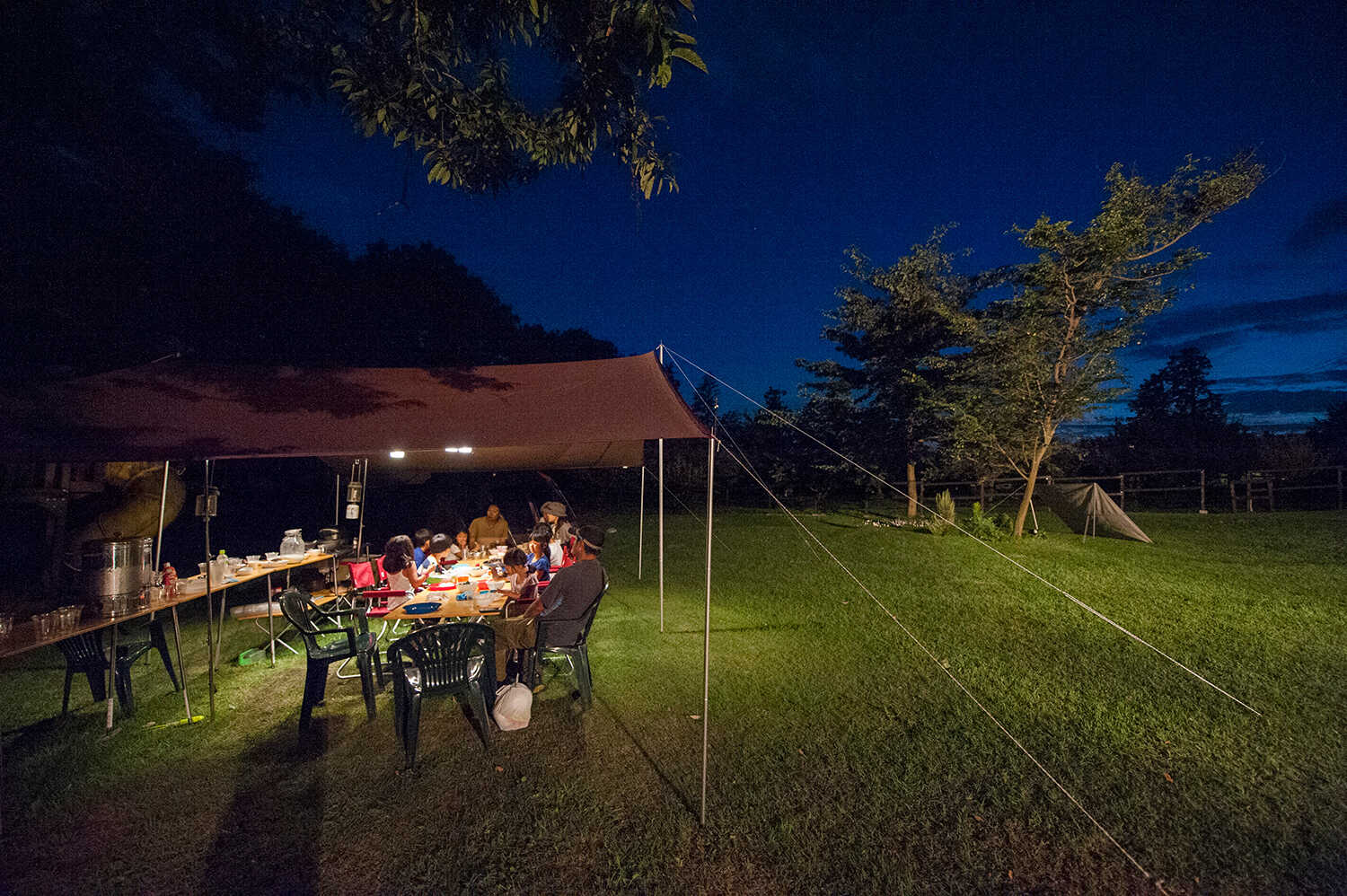 赤城山は野生動物もたくさん。夜は、動物たちの時間なので、食べ物の片付けはしっかりと。