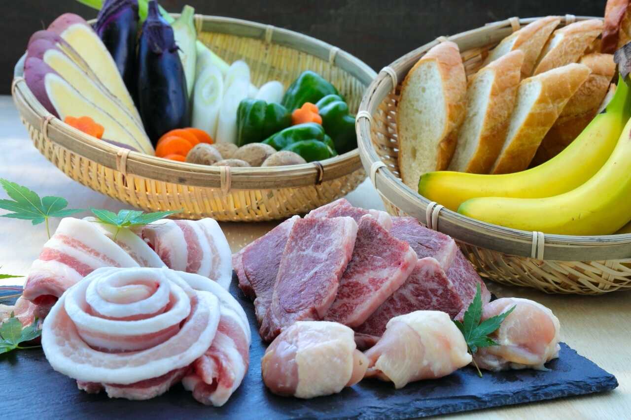 BBQ食材のお肉はすべて地元信州産のブランドお肉をご用意致します。