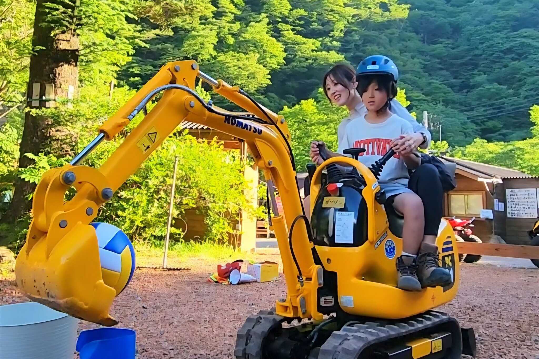 ◆ POWER SHOVEL MISSION 2026New!!! 全国的に珍しい!本物パワーショベル2台をリアルに乗って体験GAMEをしよう!
