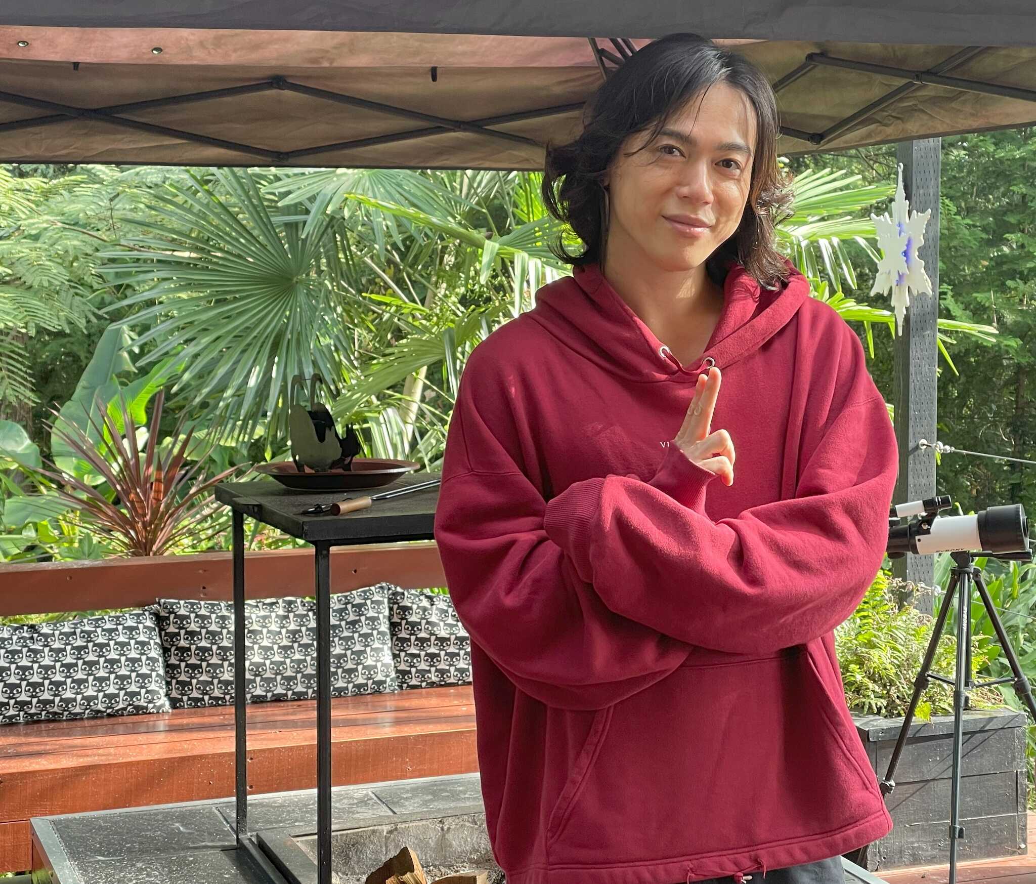 俳優の塩谷 瞬さんがtou tou gardenに泊まりに来てくれました ありがとうございました。