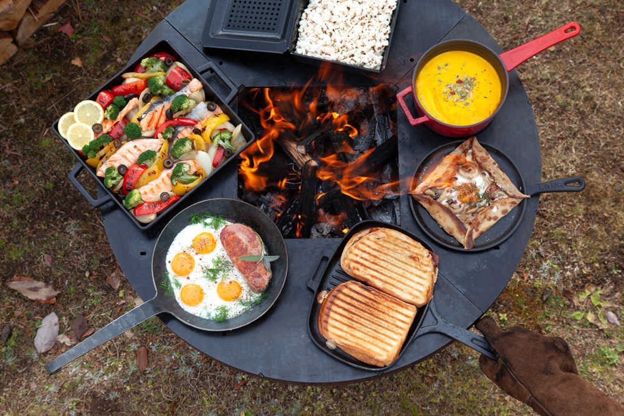 Firebowl Yabbi(BBQグリル/兼 焚火台)などのお洒落なBBQグリルもご利用いただけます。
