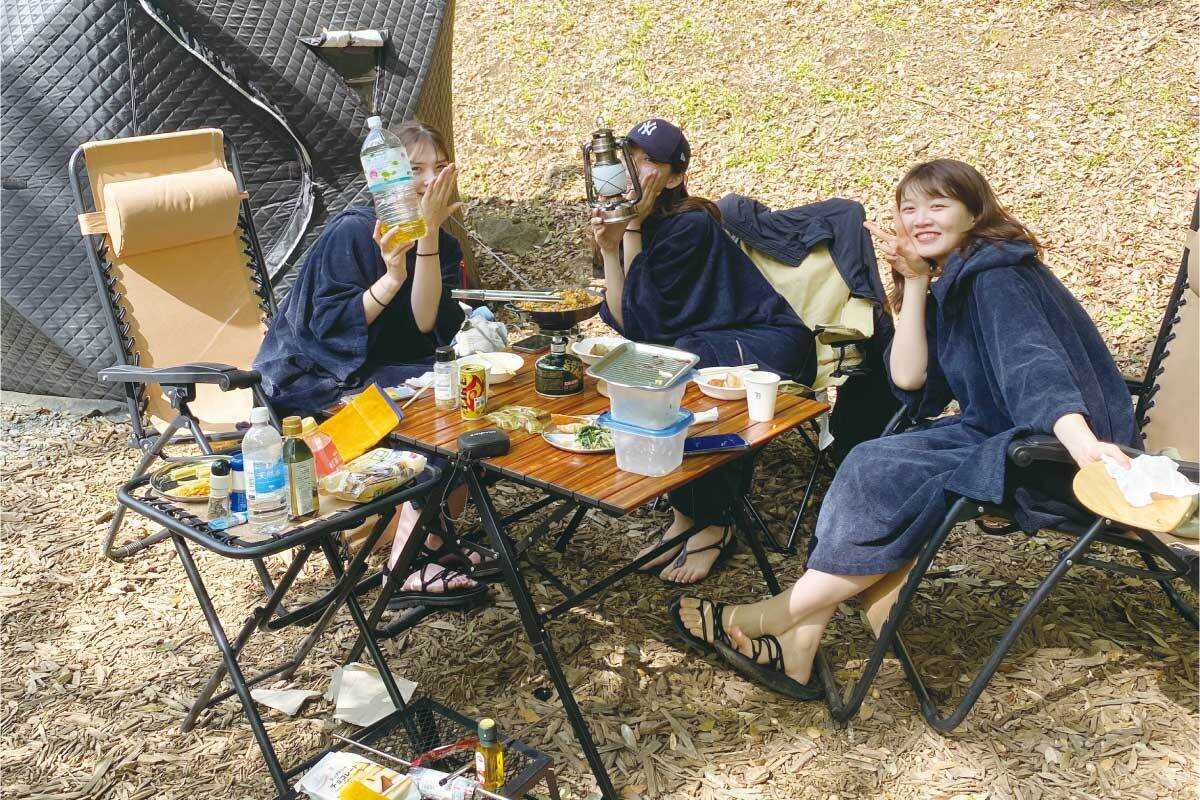 仲間とわいわい♪サウナ&BBQ