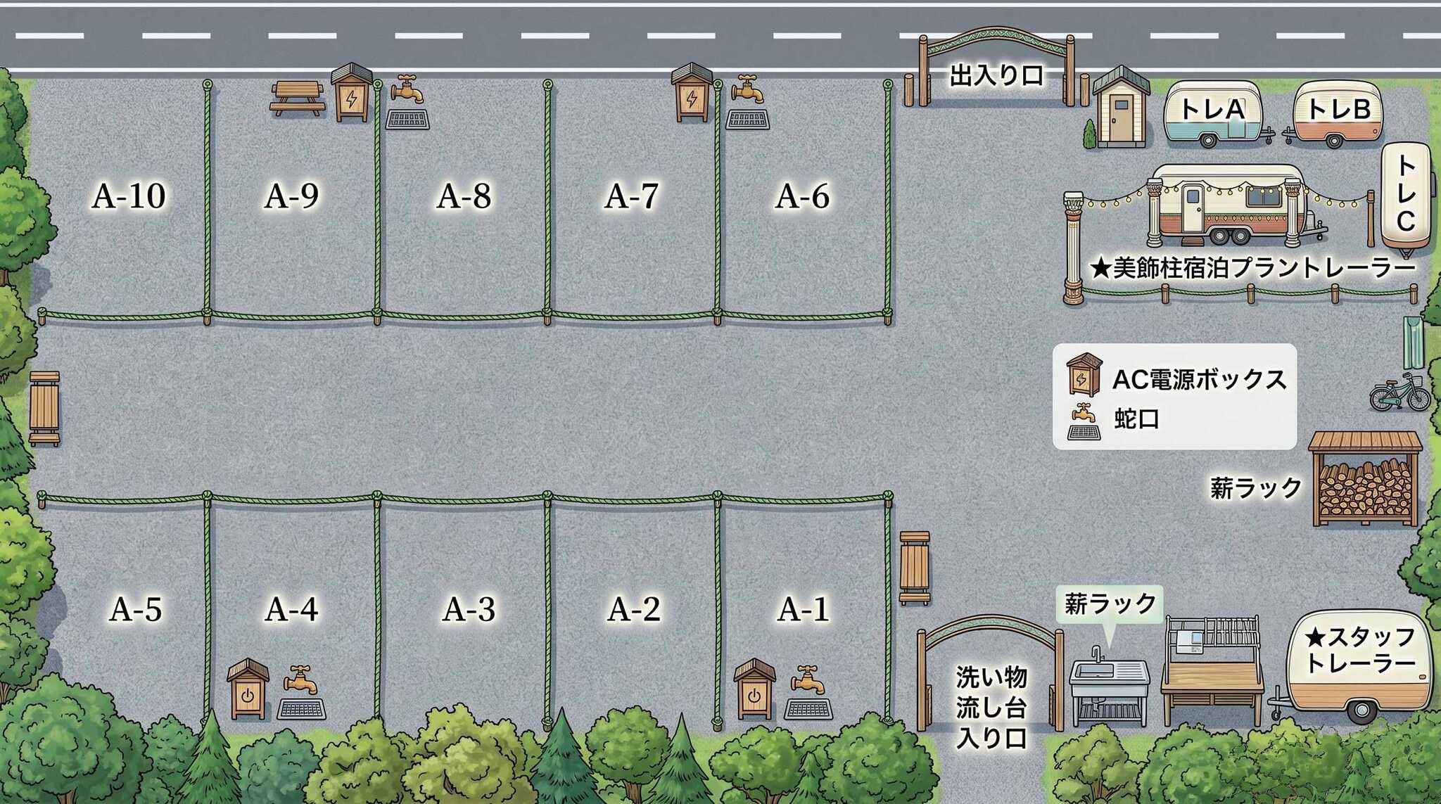美鈴温泉オートキャンプ場