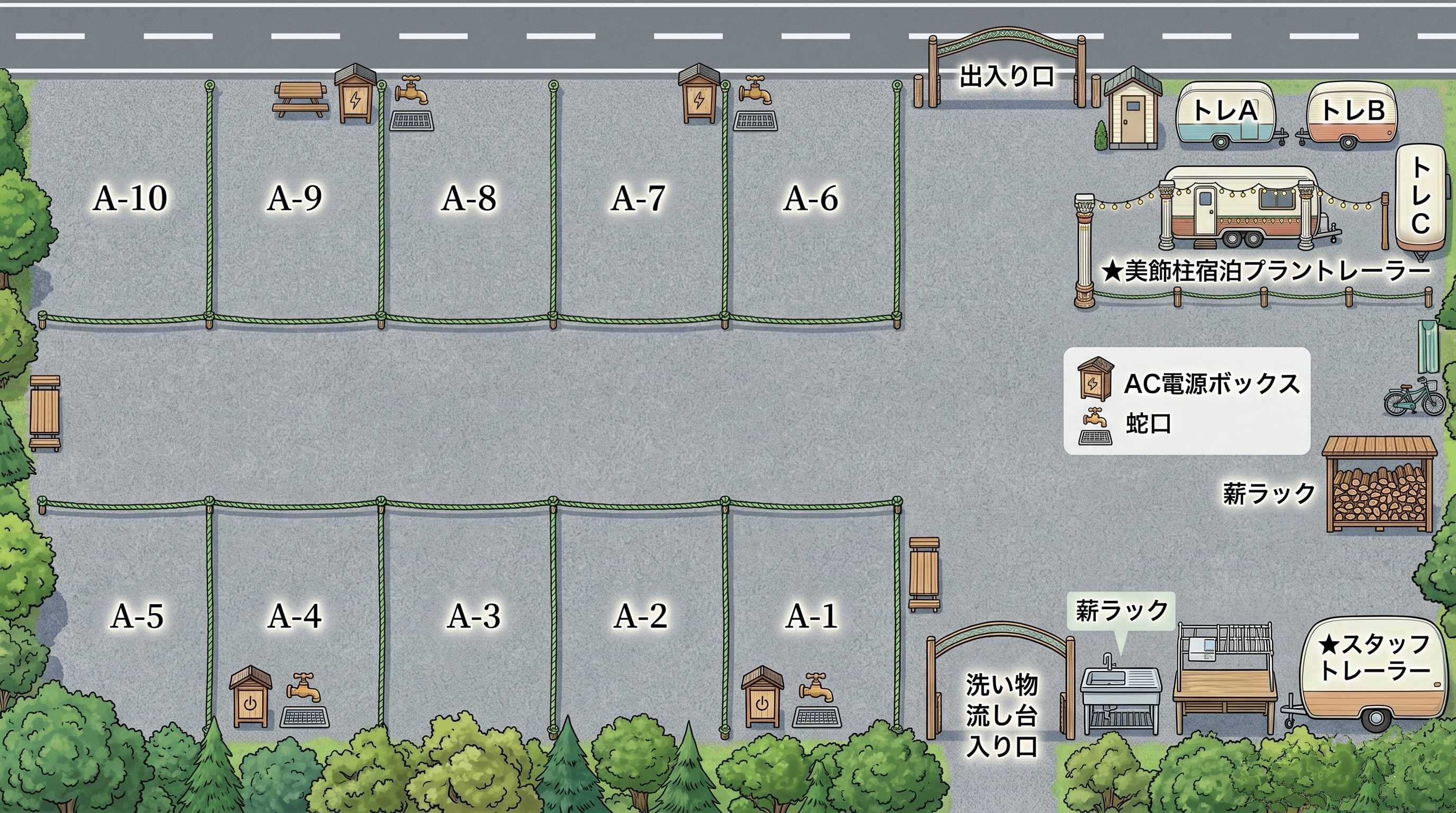美鈴温泉オートキャンプ場