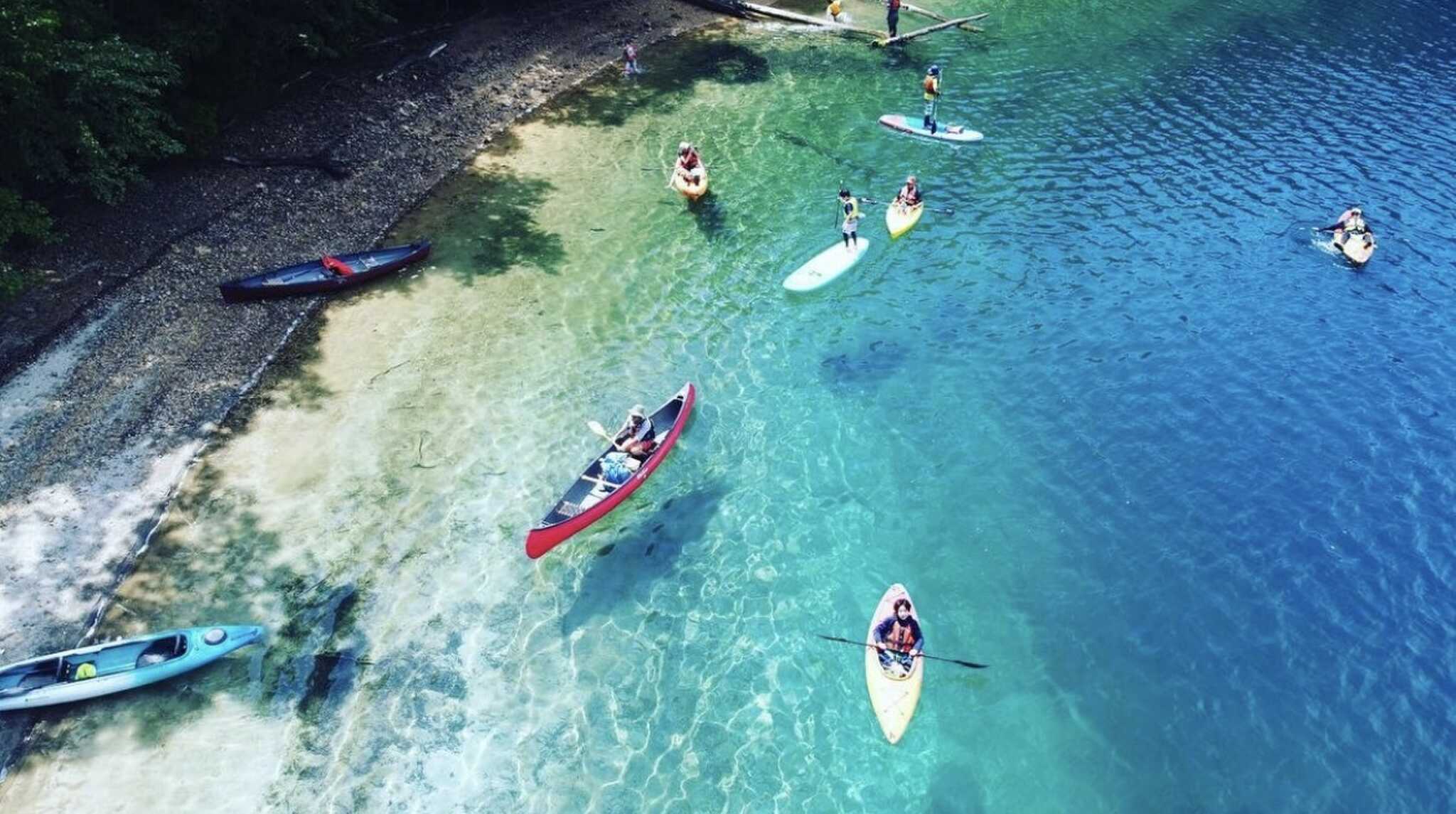 本州No.1の透明度の湖