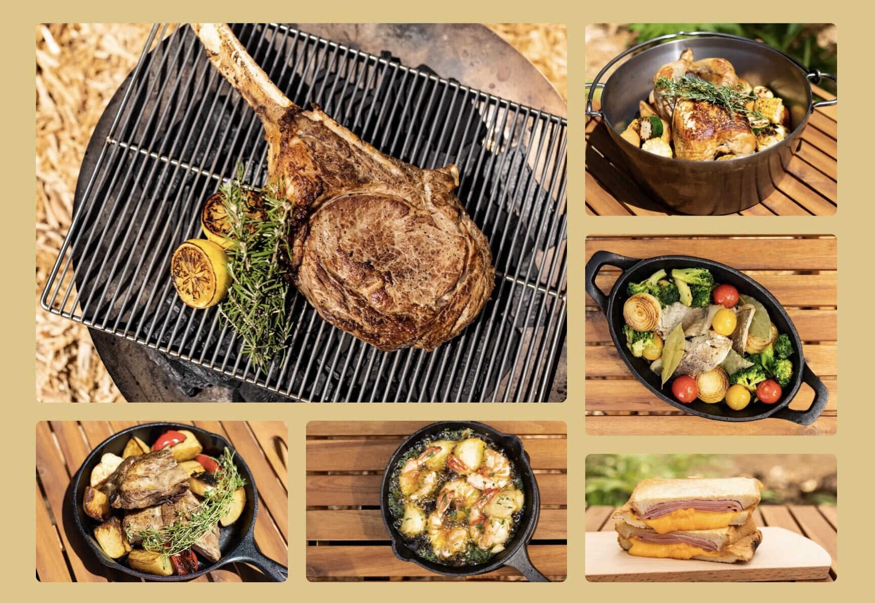 EAT 地元食材を使ったお手軽なミールキットやBBQセットなどもご準備しています。