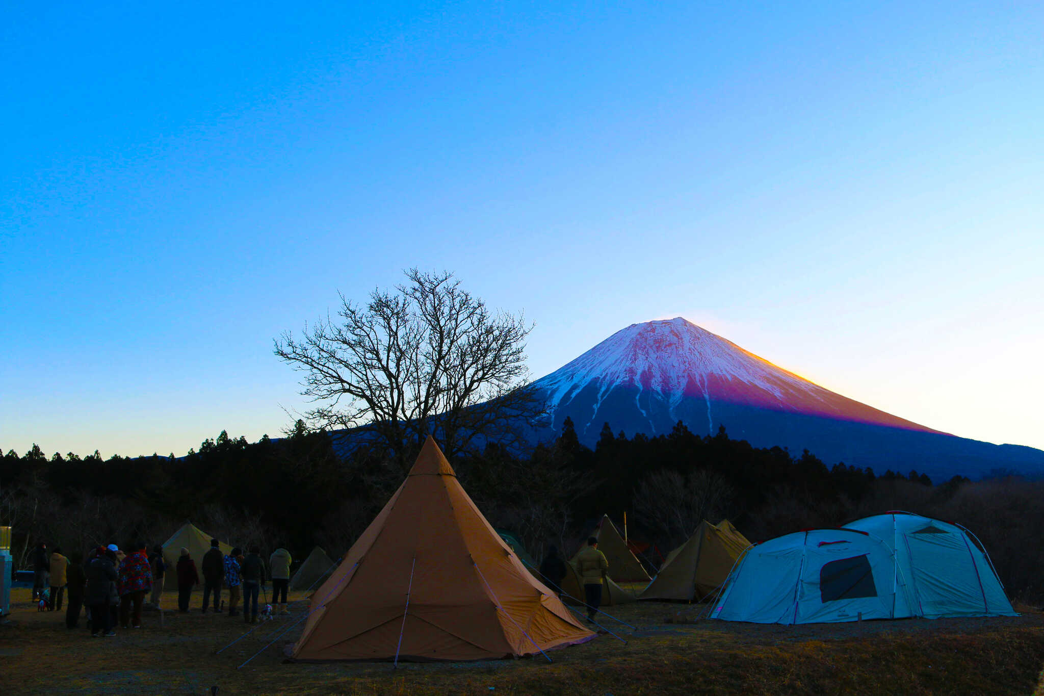 富士山から登る初日の出に感動