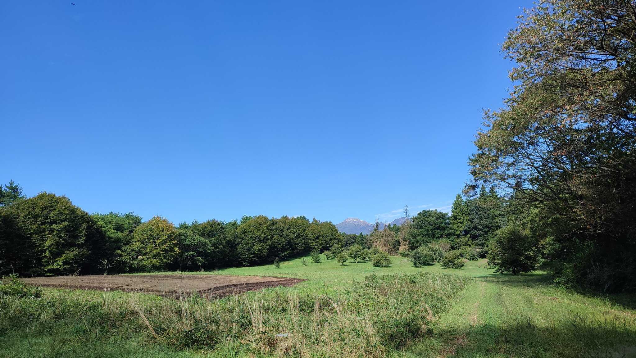 晴れた日には那須岳が望めます。