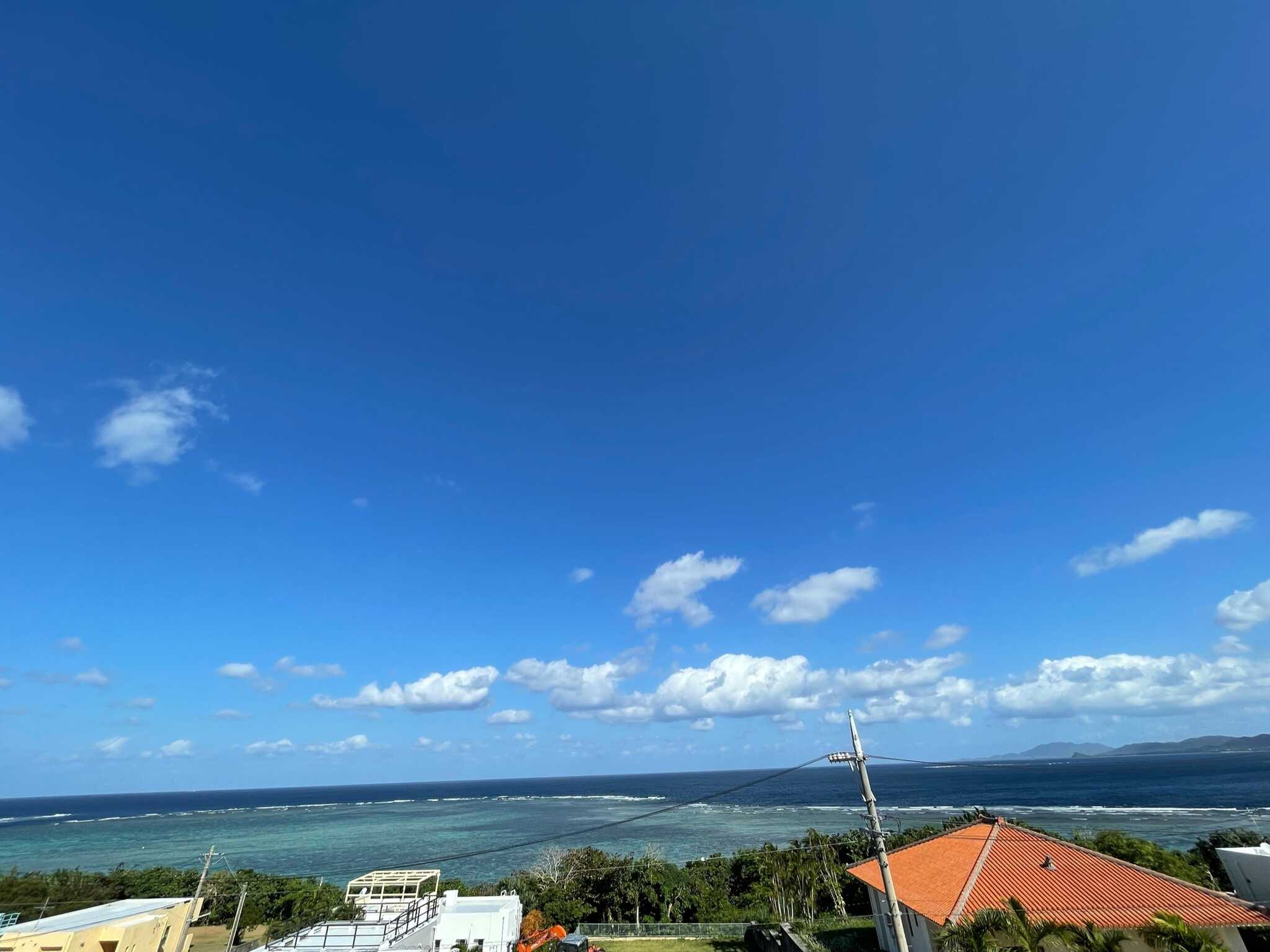 施設下りる手前階段からの景色