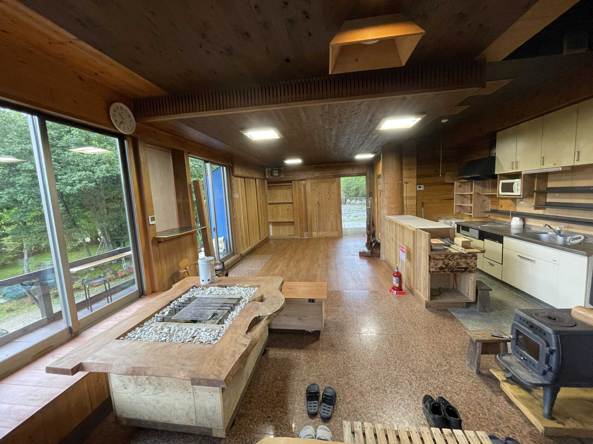 1階土間 BBQもできます!