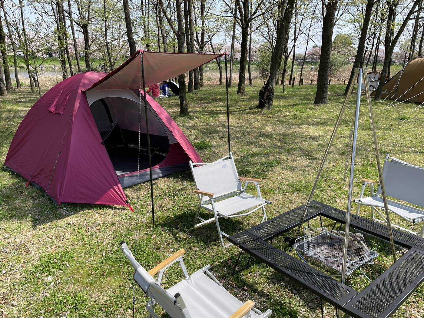 びん沼自然公園お手軽キャンプQ太郎
