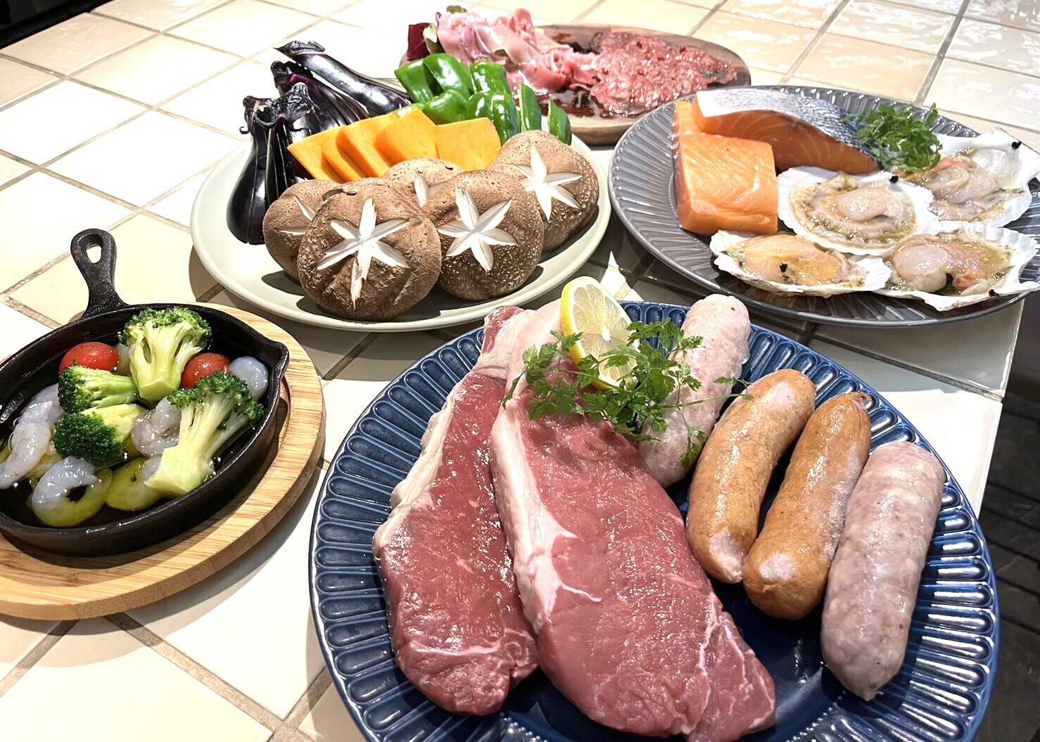手ぶらバーベキューセット☆牛肉コース2名様よりご利用可能です!!