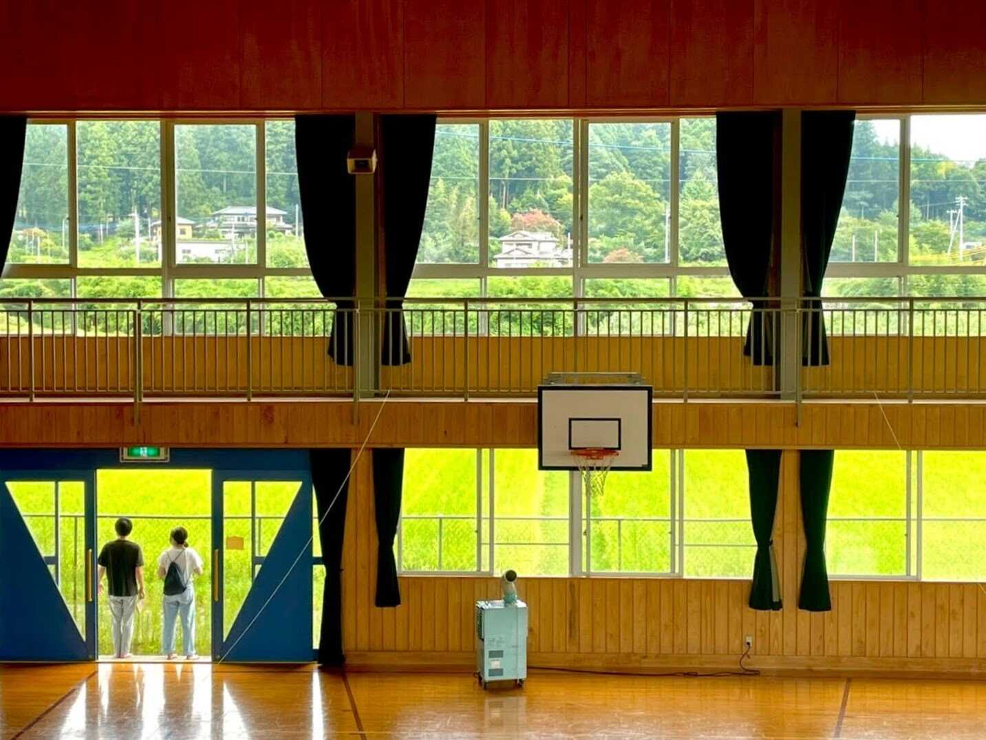 長井小学校跡地 キャンプ場