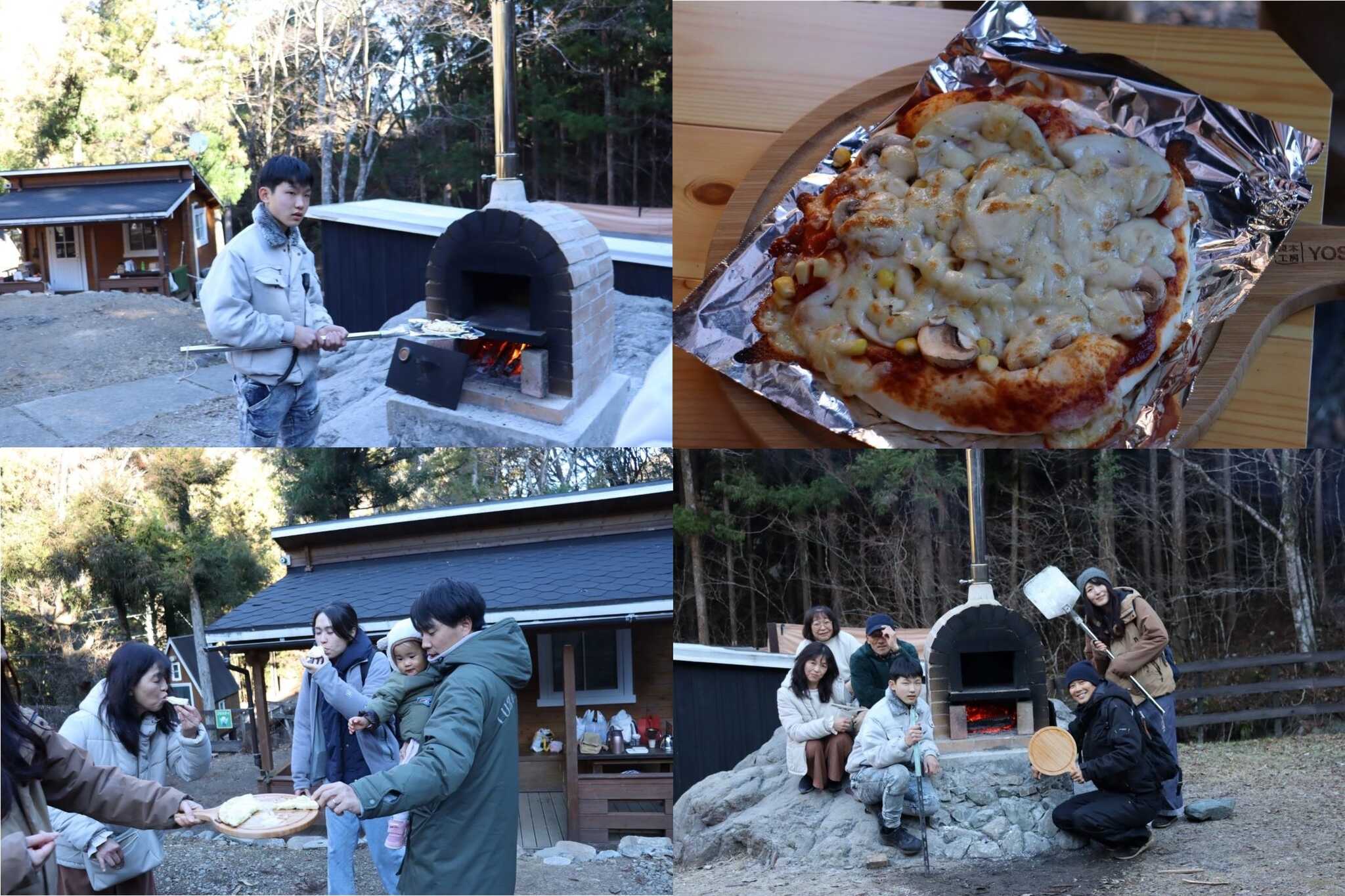 ピザ窯「カークス」で焼くピザは最高! ダッチオーブン料理も楽しめるし、余熱でパンも焼けます!!