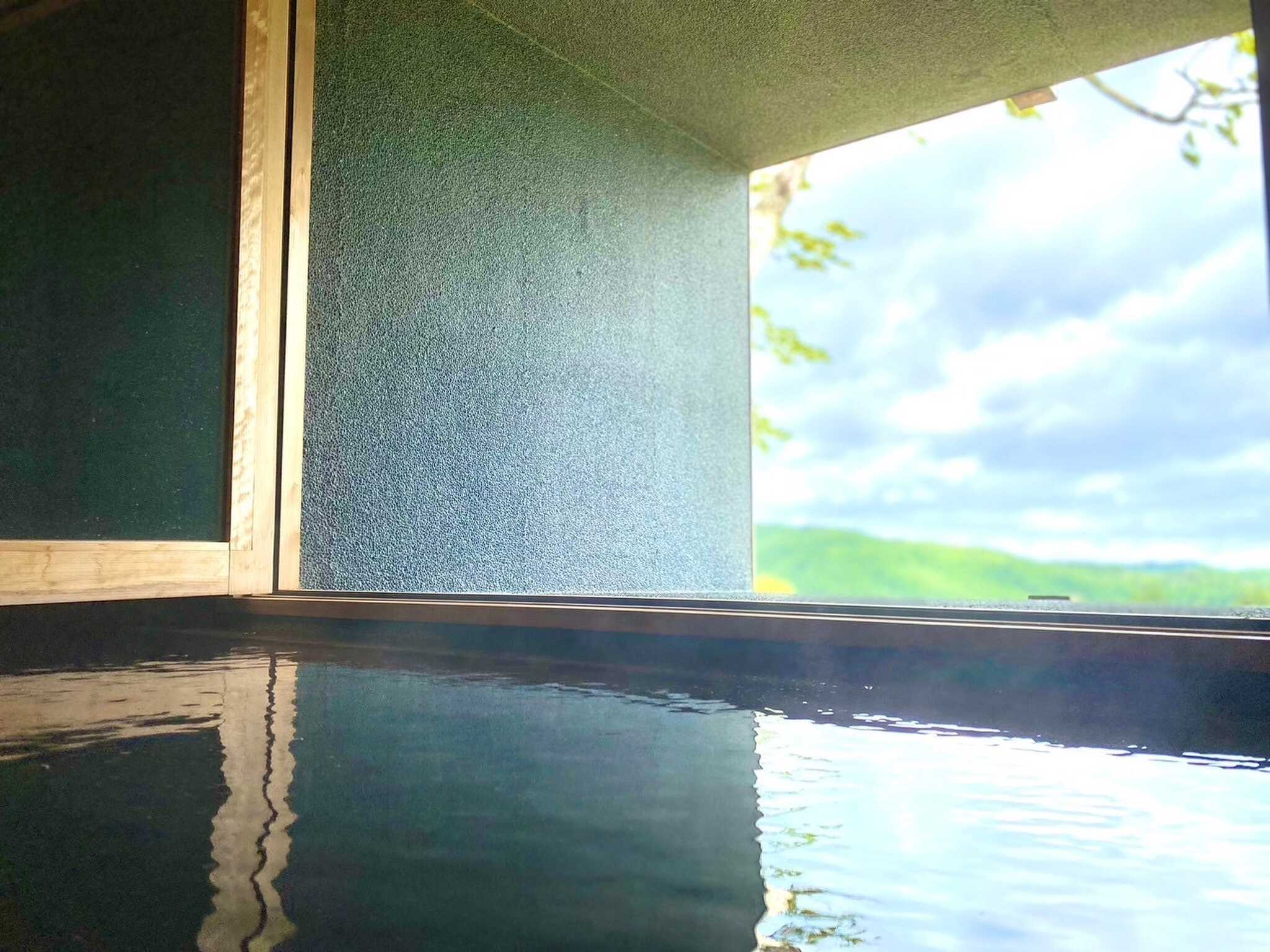 温泉から見える景色