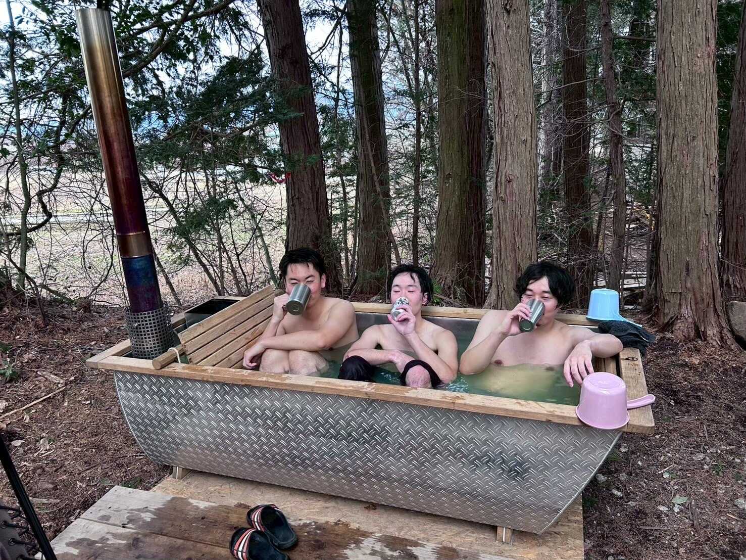 薪風呂は心も身体もリフレッシュさせてくれます♪