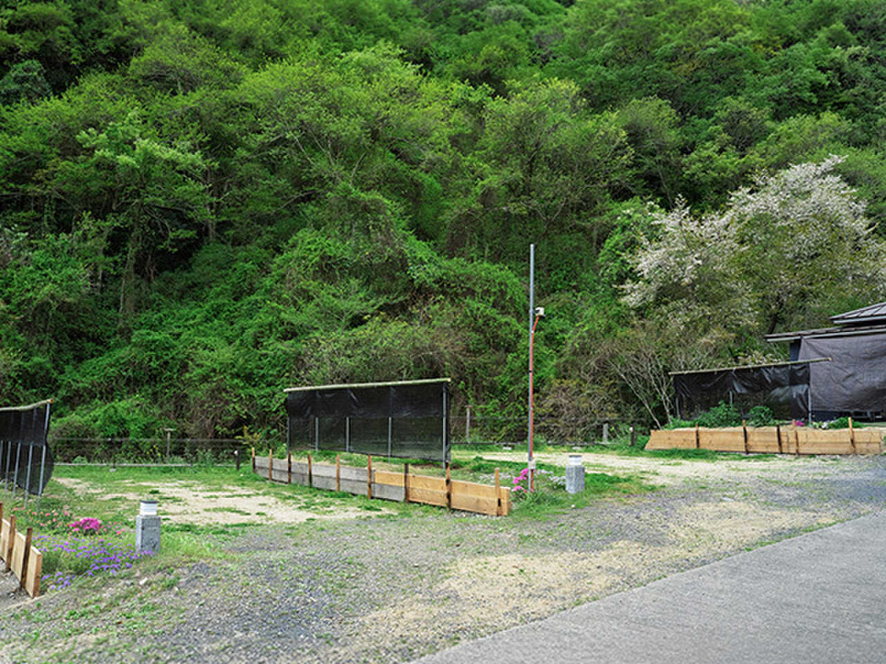 オートキャンプは、全2エリア。それぞれ段差があり、隣の視線が気になりません。