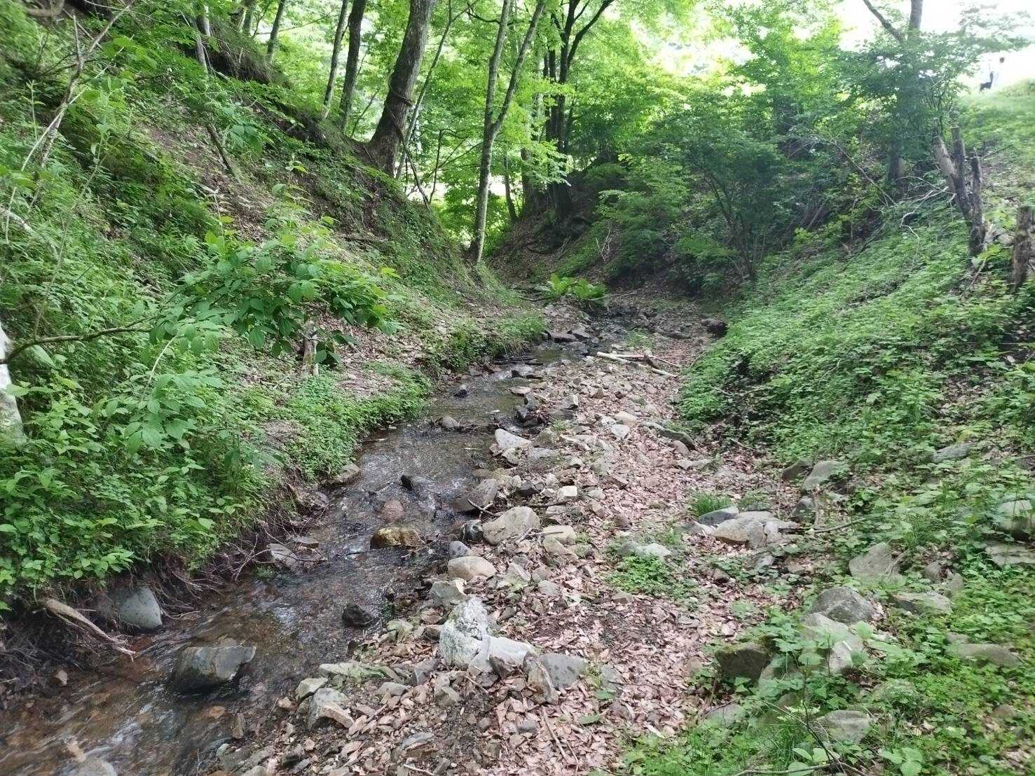 近くには綺麗な川があります!