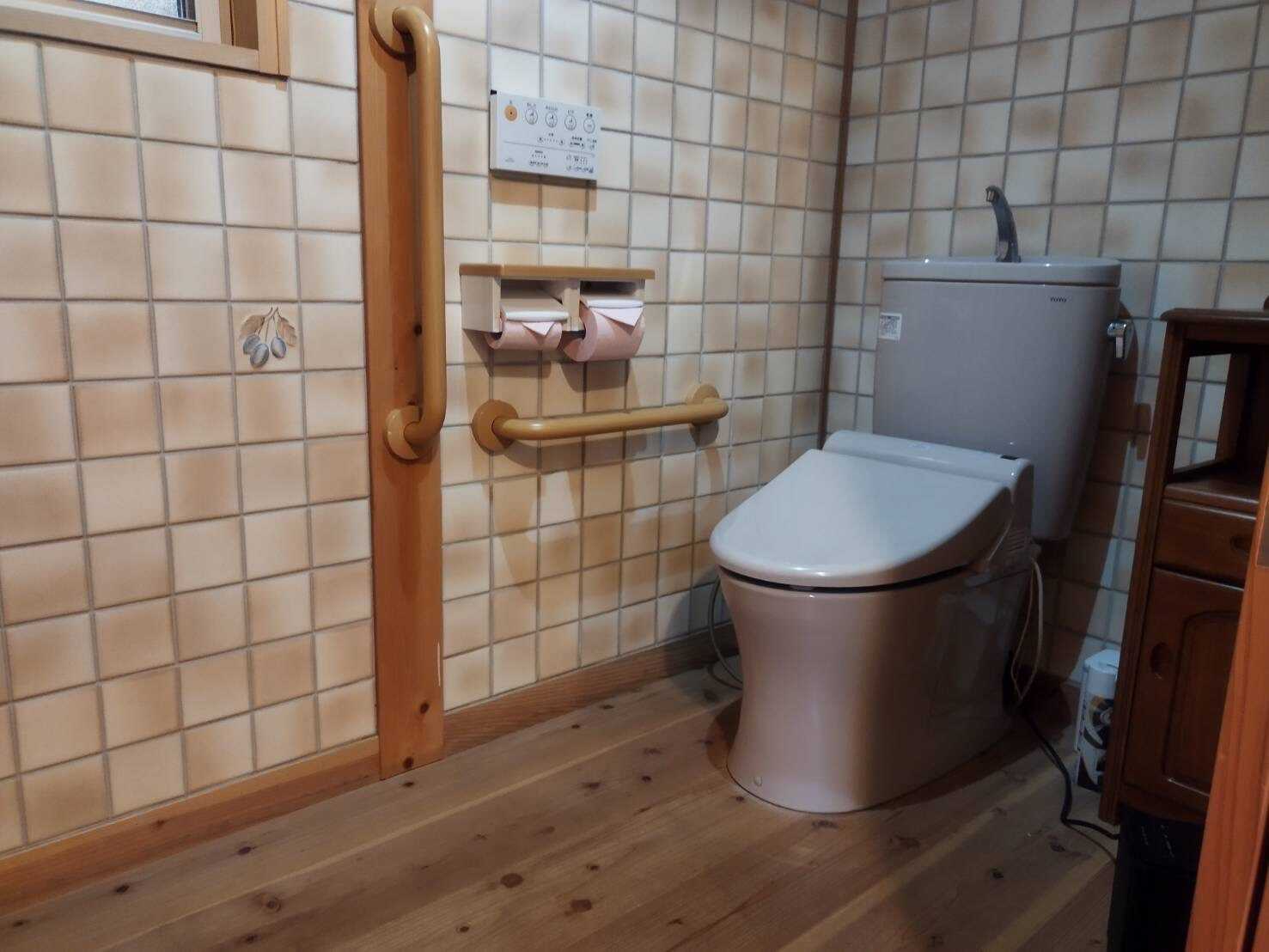 綺麗なトイレで女性の方も安心です。