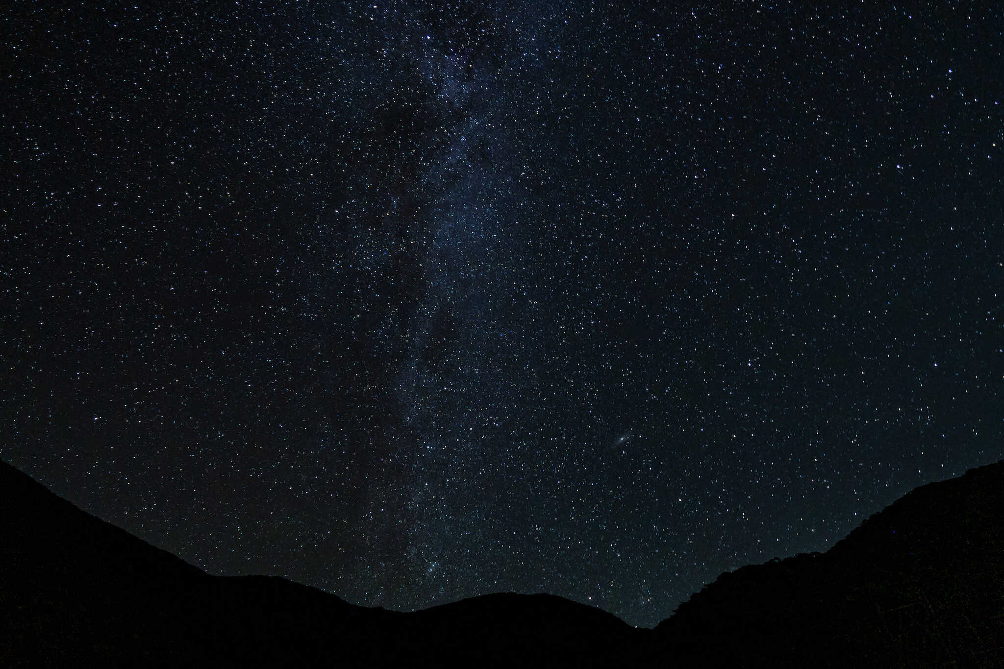夜は満点の星空。天気がいいと天の川が見れます!
