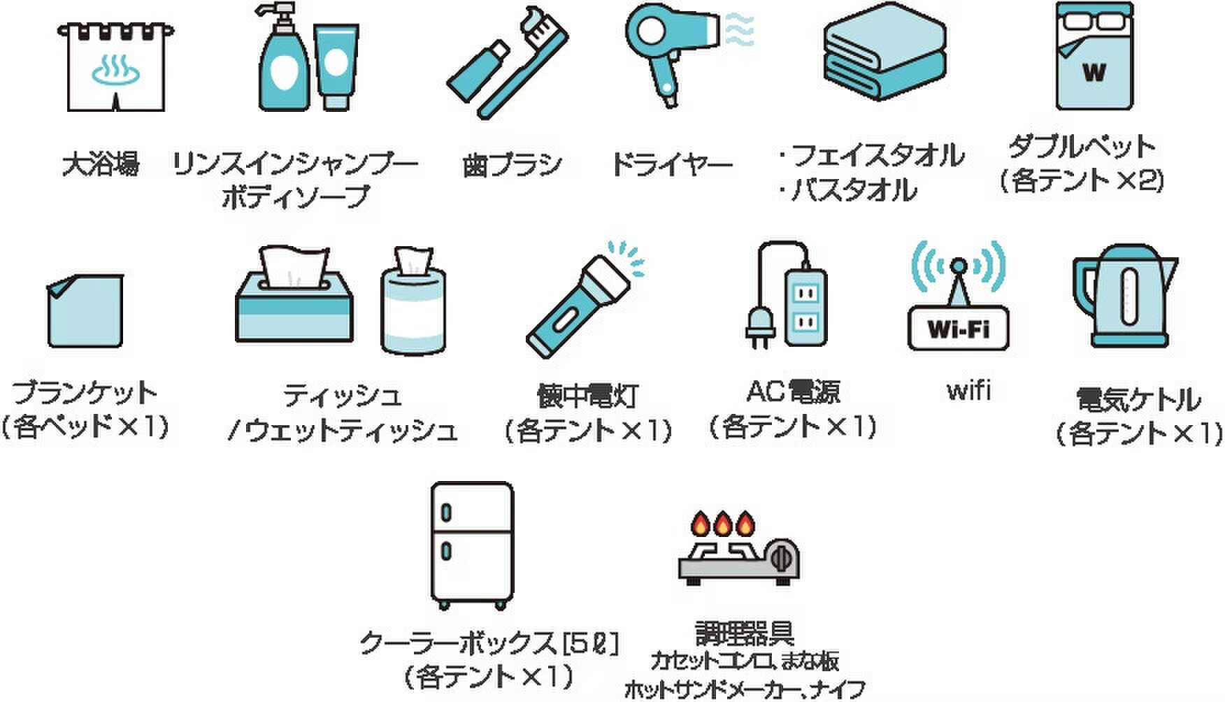 《設備・アメニティ一覧》