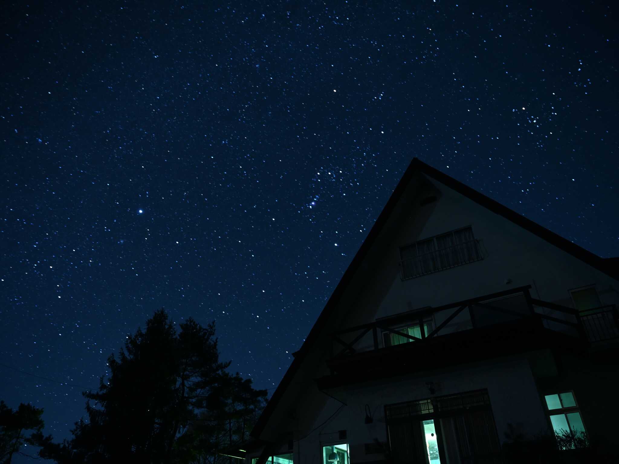 天候が良ければ満点の星空をお楽しみいただけます