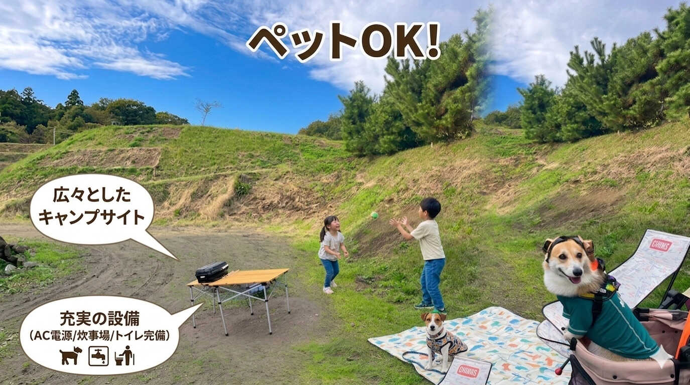 ペットOK!貸切だから子供もペットもみんなで気を使わず思いっきり楽しめる
