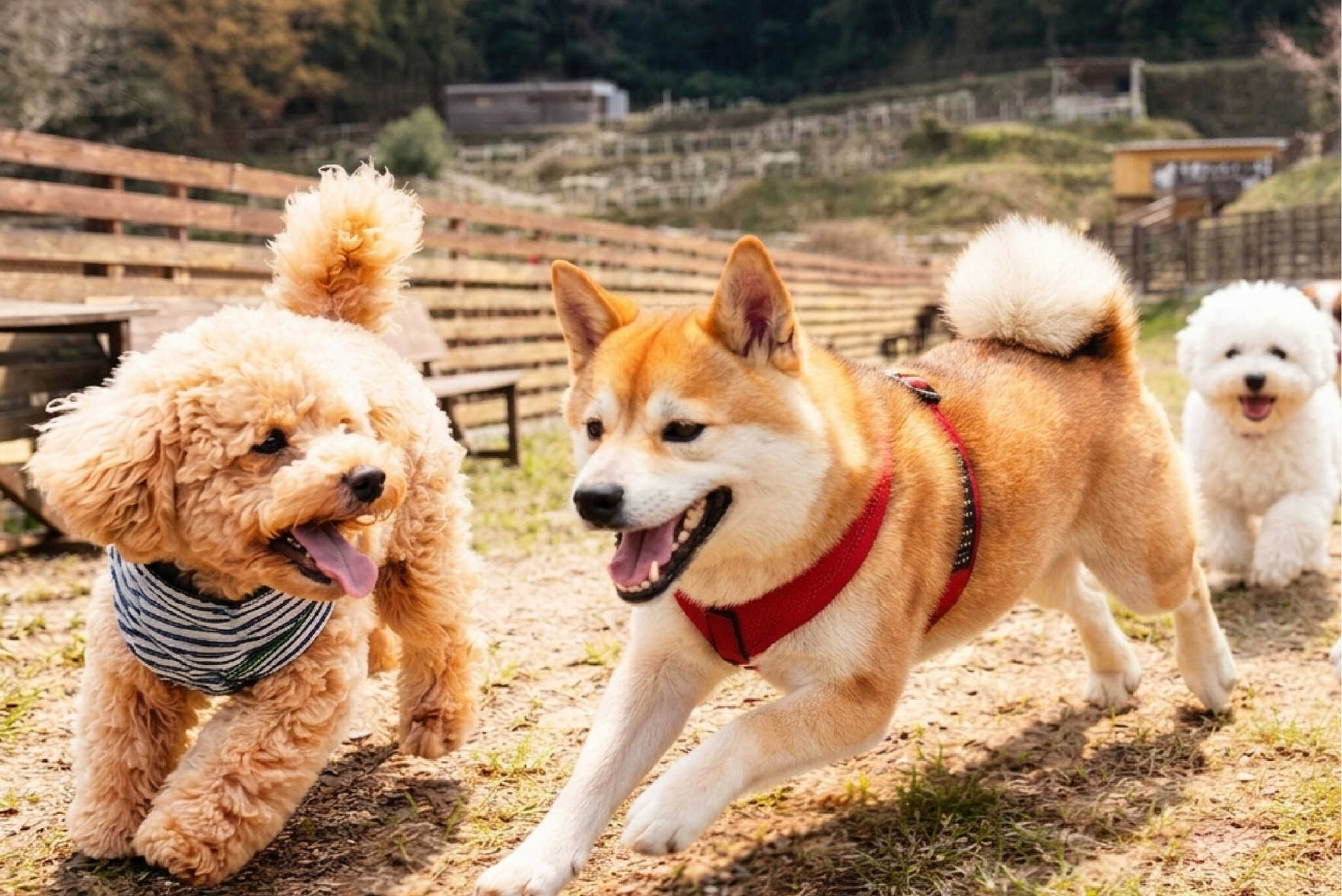 わんちゃんがのびのび走れるドッグラン