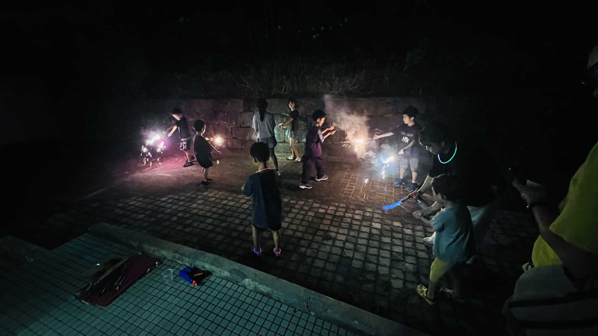 手持ち花火を楽しめます
